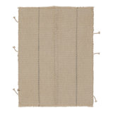 Rez Kilim Area Rug in Beige, Gray