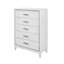 Commode blanche à paillettes almera