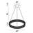 Sassi Dimmable LED Round / Oval Chandelier