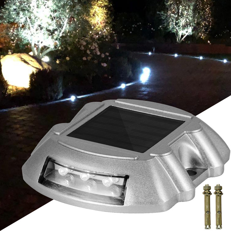 Solar Powered White LED Pathway Lights Multipack, Set of 8