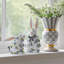 Patience Brewster Periwinkle Peony Sitting Rabbit