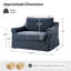 Fauteuil surdimensionné à housse de coussin avec coussin en plumes Estevan l 50,75 po (ensemble de 2)-1223657748