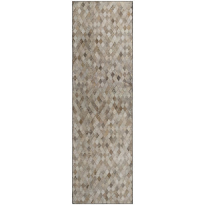 Premium Machine Washable Lewes AMF101 Gray Rug