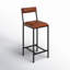 Lazarus Leather & Metal Bar & Counter Stool-927068422