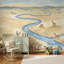 «Winding River», papier peint aquarelle-1869420490-1869420495