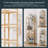 Natural Bamboo 5-Tier Adjustable Tall Bookshelf With Open Shelves For Small Spaces
