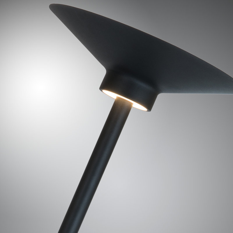 Lampe torchère sur pied à DEL 72 po Barrows, Noir