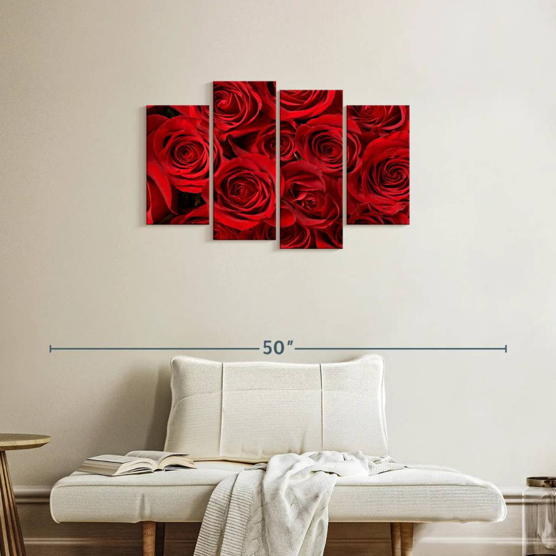 Bouquet de roses rouges Harnek, H 22 po x l 36 po