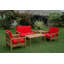 South Bay Outdoor 5 - Piece Teak Conversation Set