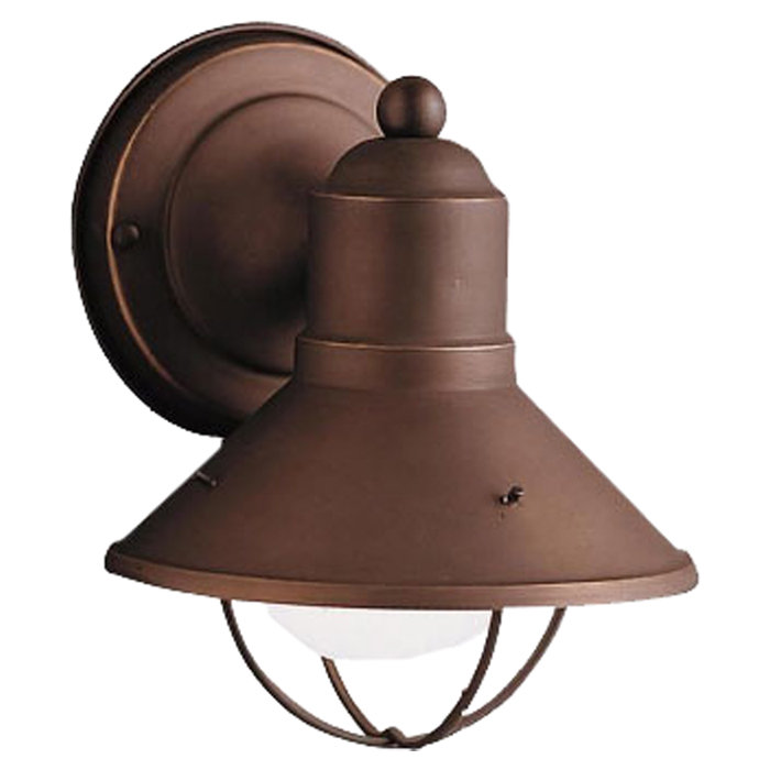 Luminaire de grange d'extérieur à 1 lumière Seaside Kichler, Bronze vieilli