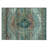 Machine Washable Indoor/Outdoor Xhevrie Teal Rug-615412650