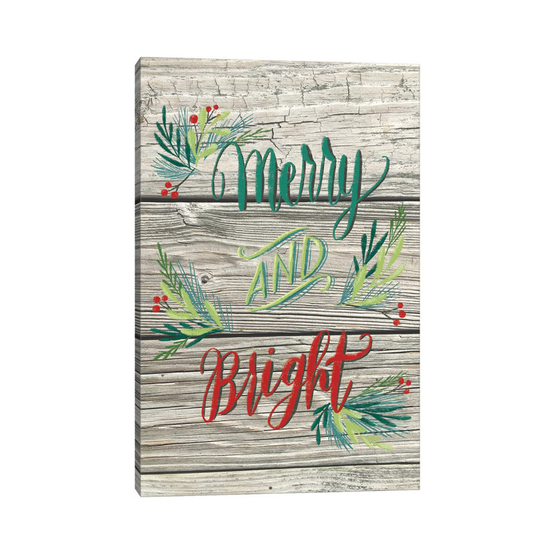 Christmas Greenery II by Amanda Mcgee - Wrapped Canvas Print, 30.48cm H x 20.32cm W x 1.91cm D