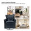 Fauteuil pivotant en cuir Arhianna-780247872