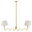 Wave Squiggle 2-Arm Pendant Light In Brass-101991363