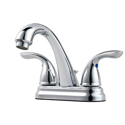 Centerset Bathroom Faucet with Drain Assembly