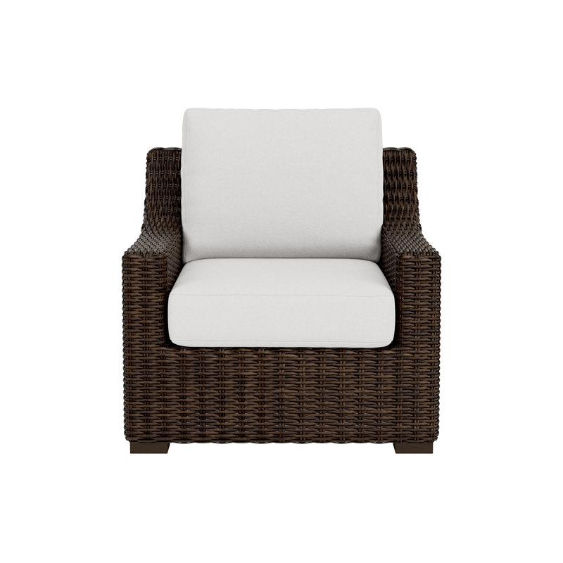 Mesa Outdoor Lounge Chair, Canvas Natural Sunbrella® Canvas