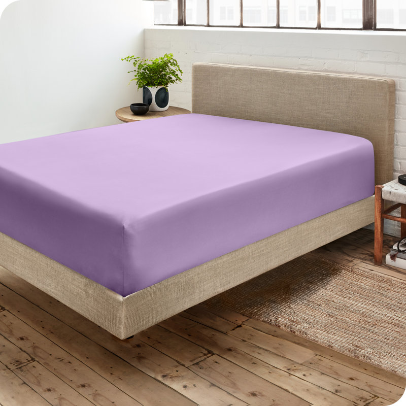 Microfiber Fitted Sheet, Twin Fitted Sheet, Lavender