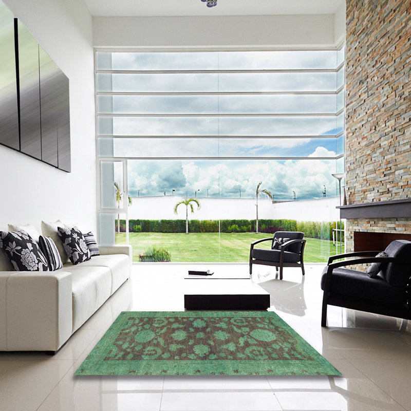 Tapis abstrait moderne 2706, Carré 5 pi