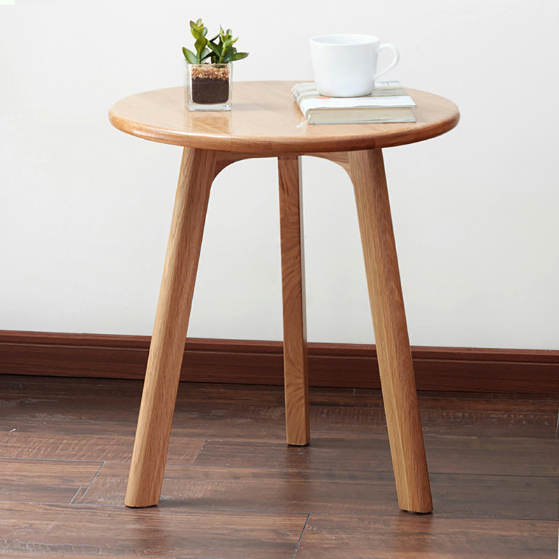 Small Coffee Table Bedside Table 100% Natural Solid Oak Wood