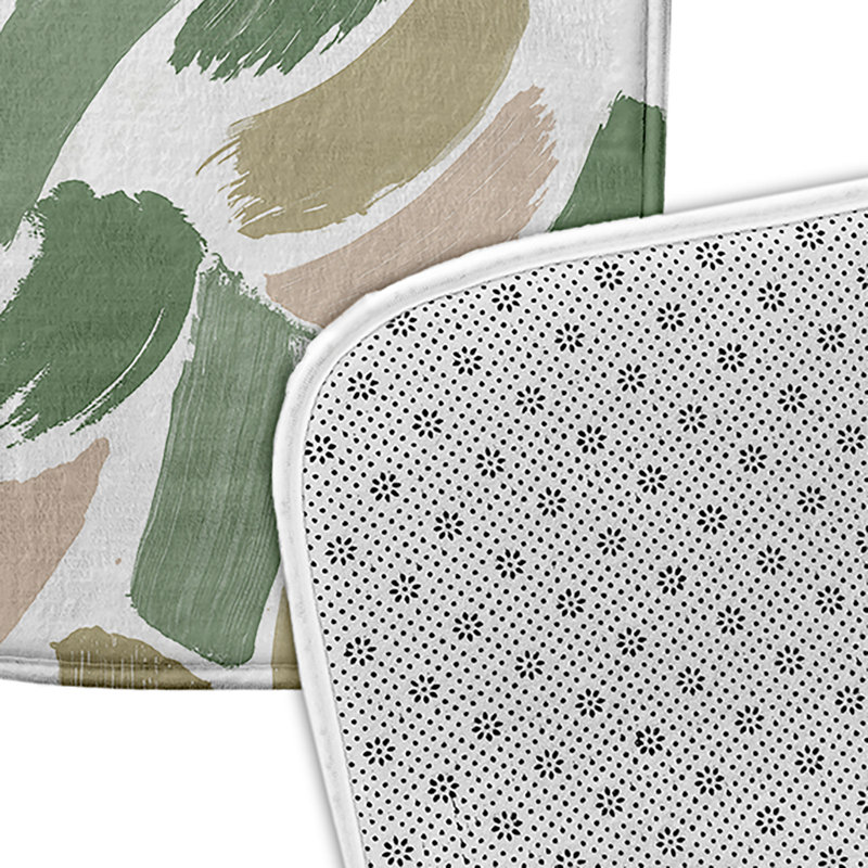 Tapis de bain, L 21 po x L 34 po, Vert