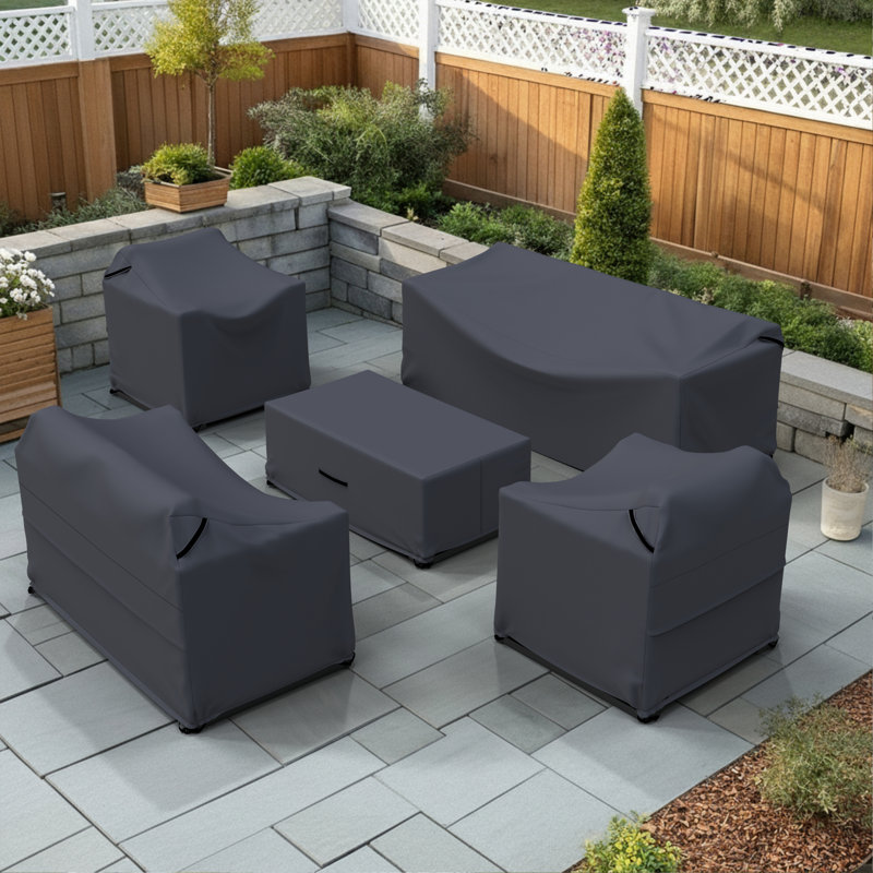Brandtley Aluminum Conversation Set Group Seating Patio Furniture Covers