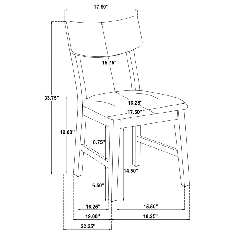 Catley 5-Piece Round Drop-Leaf Dining Set with 4 Upholstered Chairs, Dark Coffee and Ivory