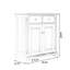 Banc de rangement pour chaussures en bois massif brun noisette