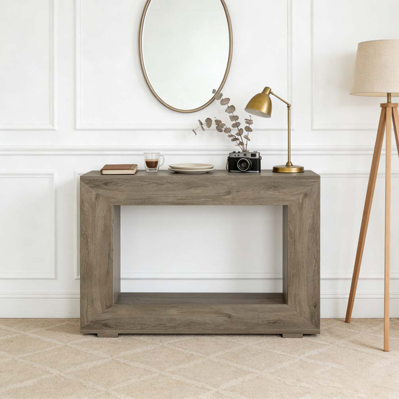 Table d'appoint en bois, console, Gris