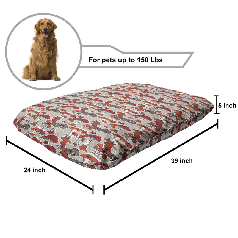 Lit pour chien Ambesonne Mushroom