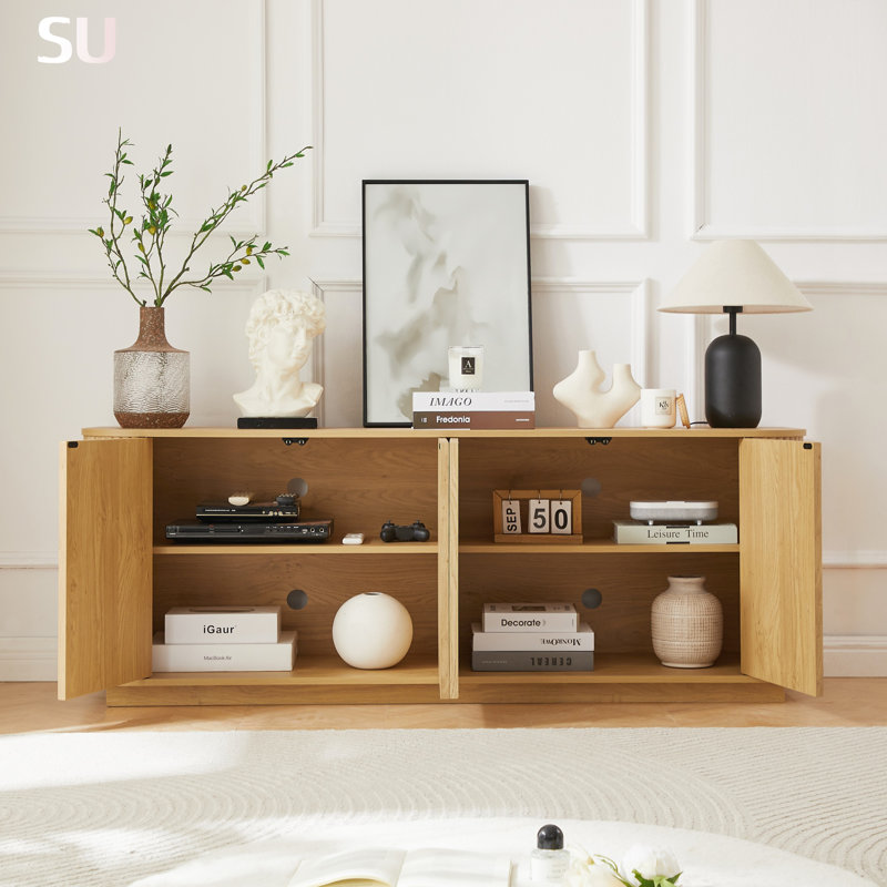 Armoire de rangement à motif ondulé à panneaux ondulés Wave