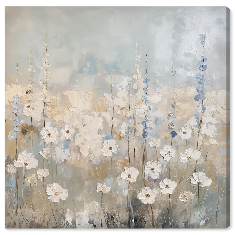 Sable Flowers I Canvas Farmhouse Floral Art by Art Remedy, 30" H x 30" W x 1.5" D, Wrapped Canvas