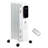 HomCom 1500 Watt 4830 BTU Electric Radiator Space Heater with Adjustable Thermostat , Remote Included and with Digital Display