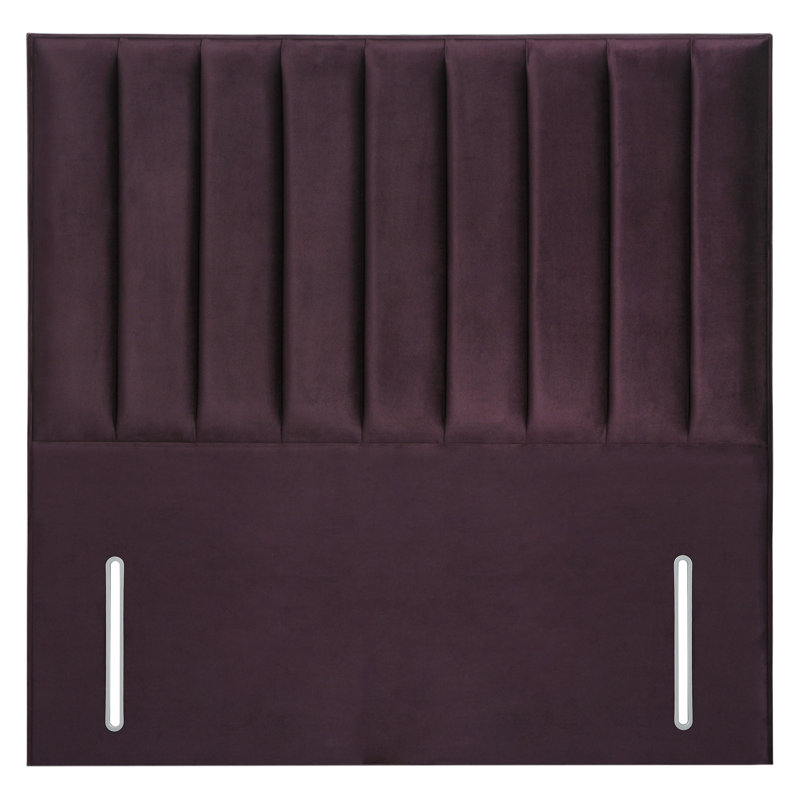 Upholstered Headboard, Plum, Velvet, Small Double (4')
