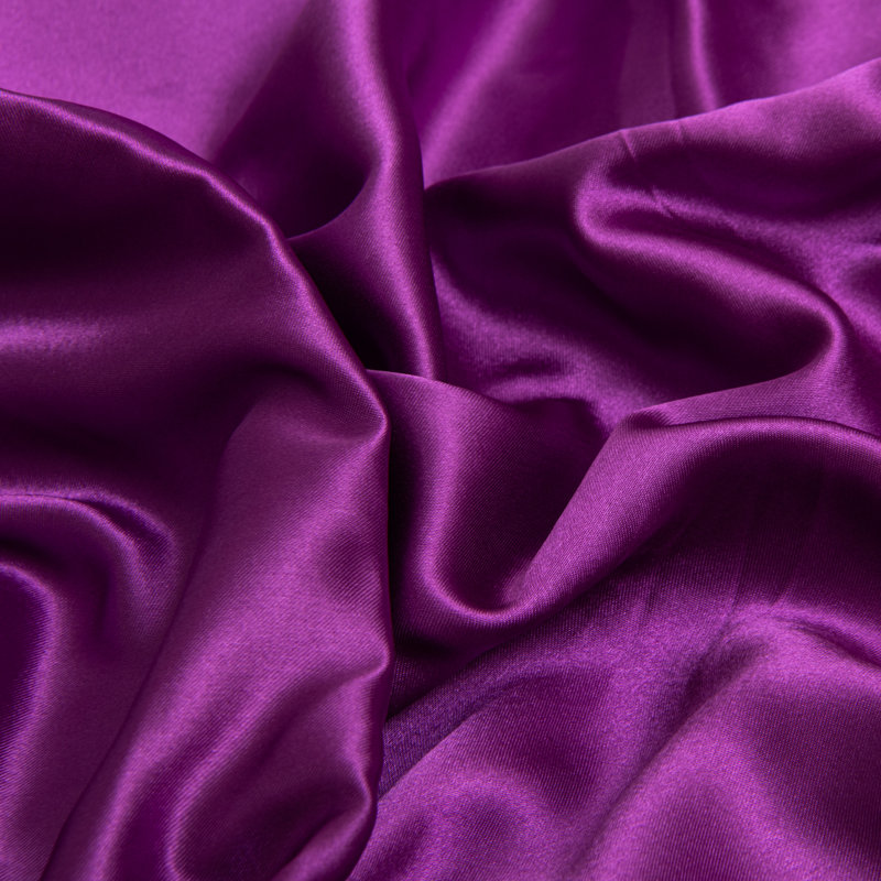  Satin Pillow Cases, Purple, Standard