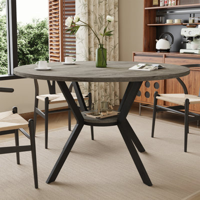 42 Inch Round Dining Table With Storage Shelf