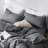 MooMee 100% Washed Cotton Pillowcases Linen Like Textured Breathable Soft-108202811-108202831