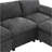 Boneless 86.5'' U-Shaped Sectional Sofa With Storage Pockets, 2 Movable Ottoman, Armrest Pillows, Free Combination, 5-Seat Modern Cloud Sofa For Living Room&Apartment, Chenille, 3 Colors-707317124