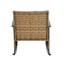 Chaise berçante d'extérieur en gris - matériaux, assise confortable, facile à transporter, avec rangement Compartiment bleu Profitez de vos loisirs