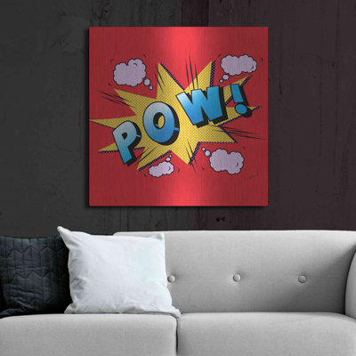 'Pow' by Mark Ashkenazi, Metal Wall Art, 36"x36"