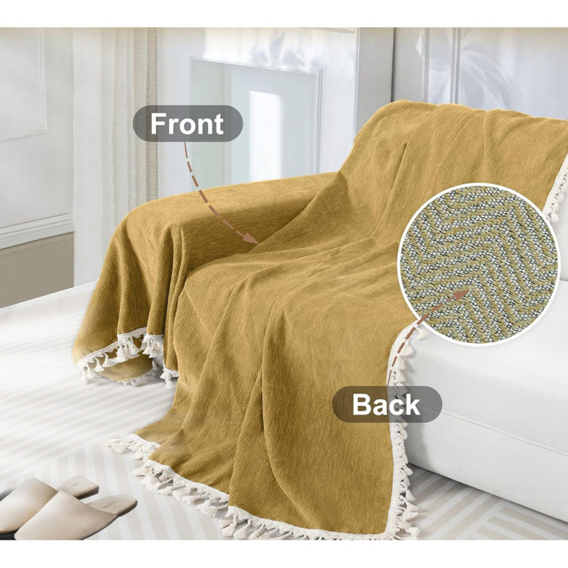 Sofa Slipcover, Yellow