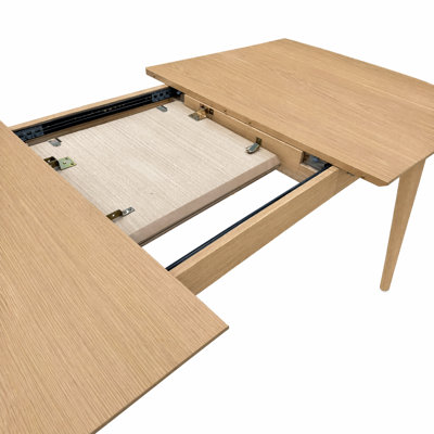 Caden FlexLeaf Solid Wood Extendable Dining Table