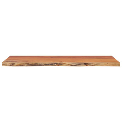 120cm Solid Acacia Wood With A Natural Finish Bathroom Vanity Top