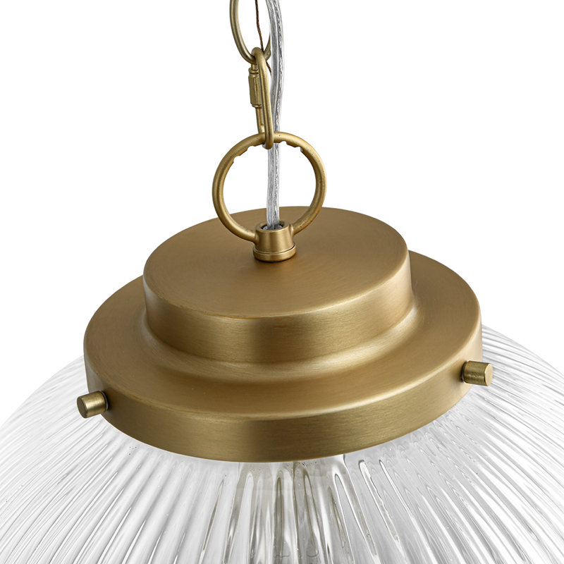 Luminaire suspendu sphère en verre 1 lumière