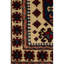 Hand-Knotted High-Quality Ivory, Blue, and Red Area Rug