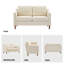 Causeuse de salon en chenille Azriah (ensemble de 2)-1739036456