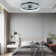 20" Ceiling Fans With Lights  And Remote Black