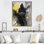 Couture, mode, femme, art mural