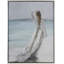 Toile, paysage de femme, art mural encadré blanc