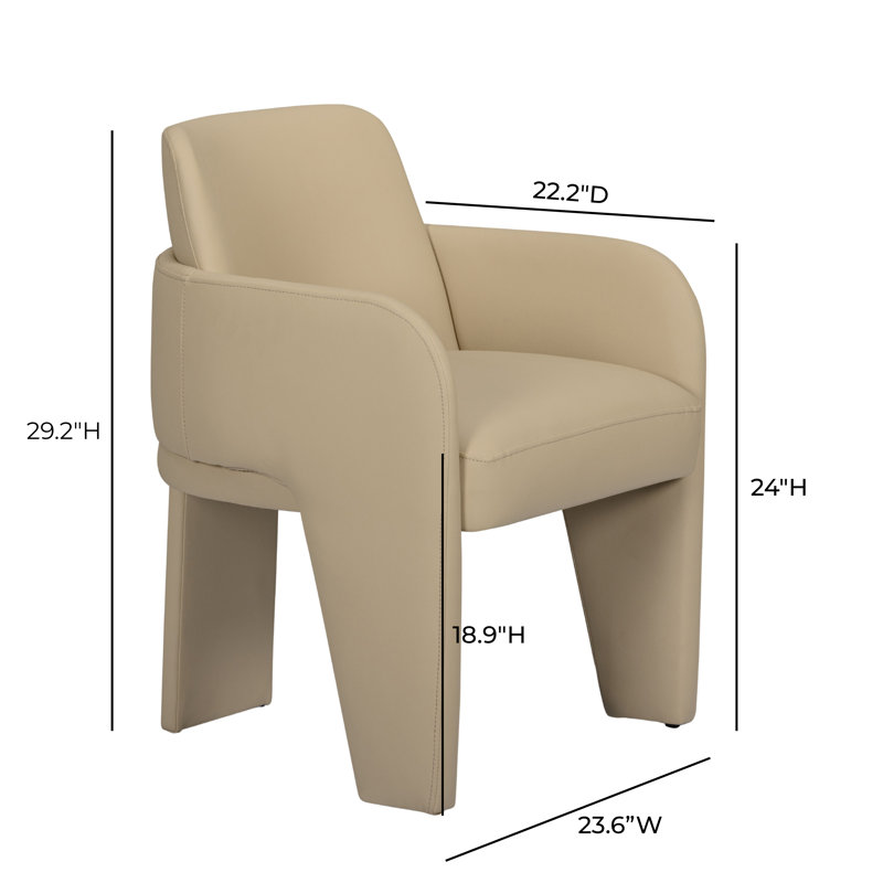 Chaise en cuir Leo
