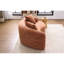 Chenille en rose corail, 2 places, aucun assemblage requis, espace pour les coins de bureau, deux coussins décoratifs inclus, mousse haute, assise mi-moelleuse, dossier coussiné, accoudoirs évasés, style décontracté américain-1410397776